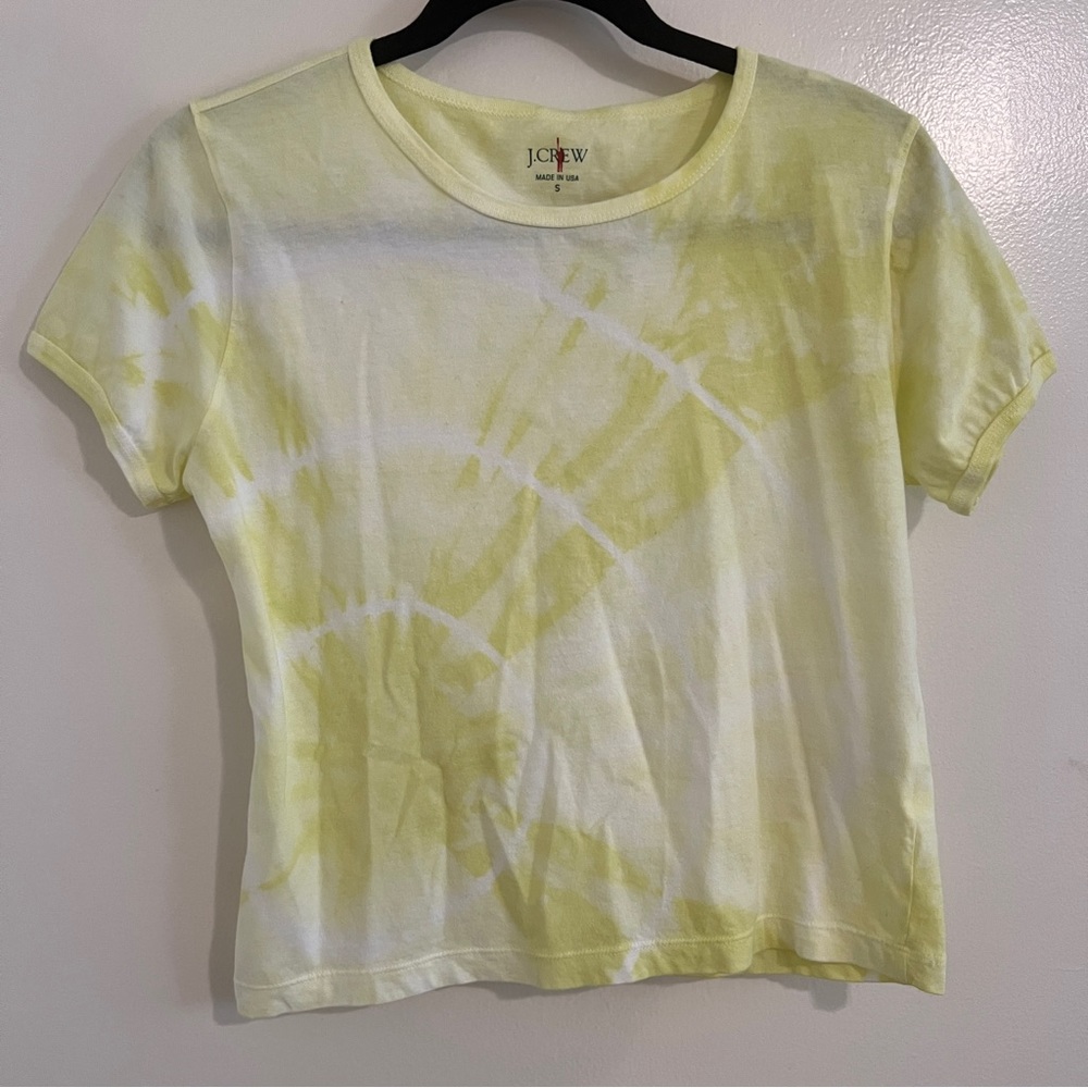 J.Crew crop tie dye tee size small